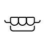 入れ歯・義歯アイコン